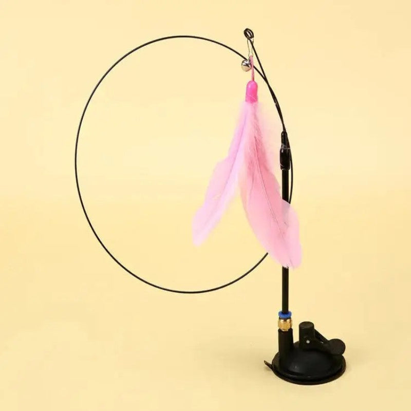 Interactive Engaging Wand Teaser for Cats Restless Feather