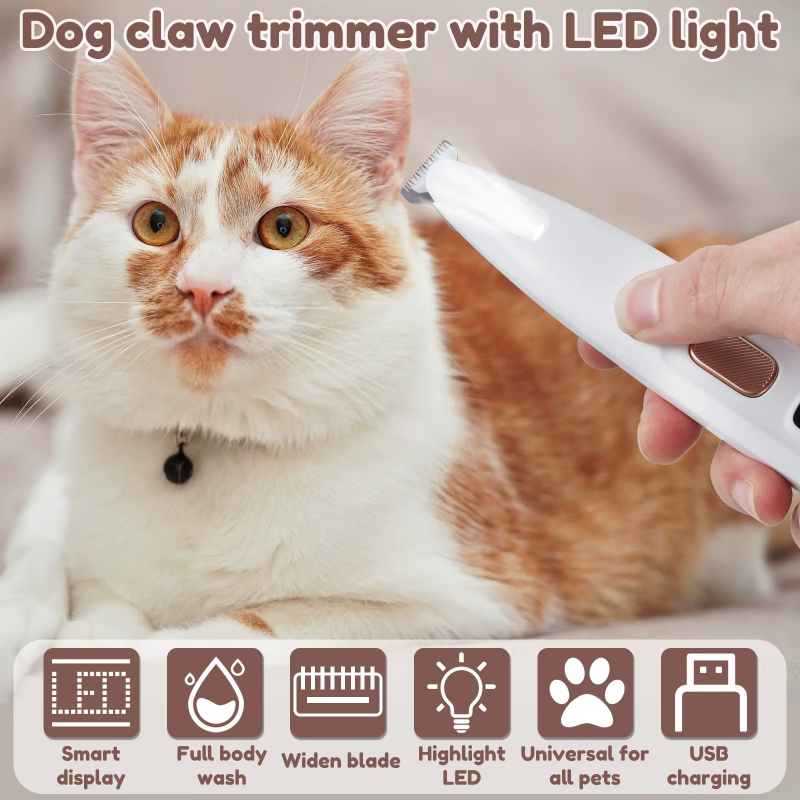 Portable Led Nail Grinder for Cats & Dogs