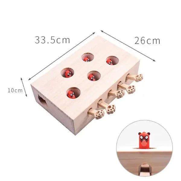 Interactive Durable Plush Toy for Cats Whack Mole