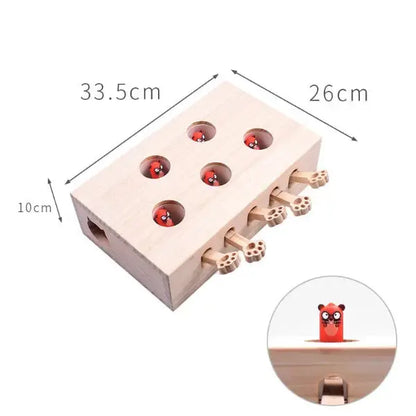 Interactive Durable Plush Toy for Cats Whack Mole