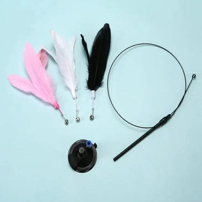 Interactive Engaging Wand Teaser for Cats Restless Feather