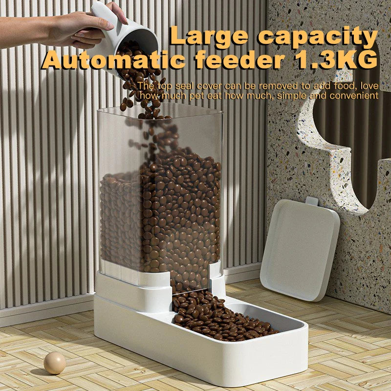 Automatic Gravity Water Fountain for Cats Simplify Feeding