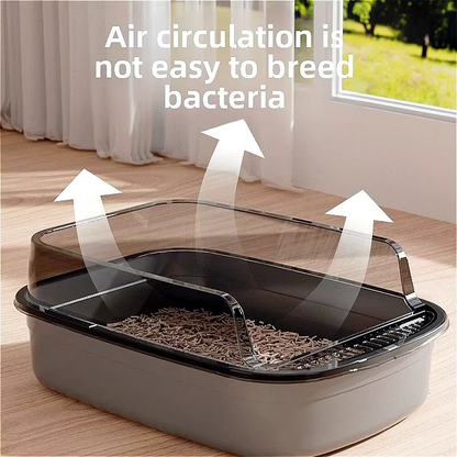 Splashproof Semi Stainless Steel Litter Scoop for Cats
