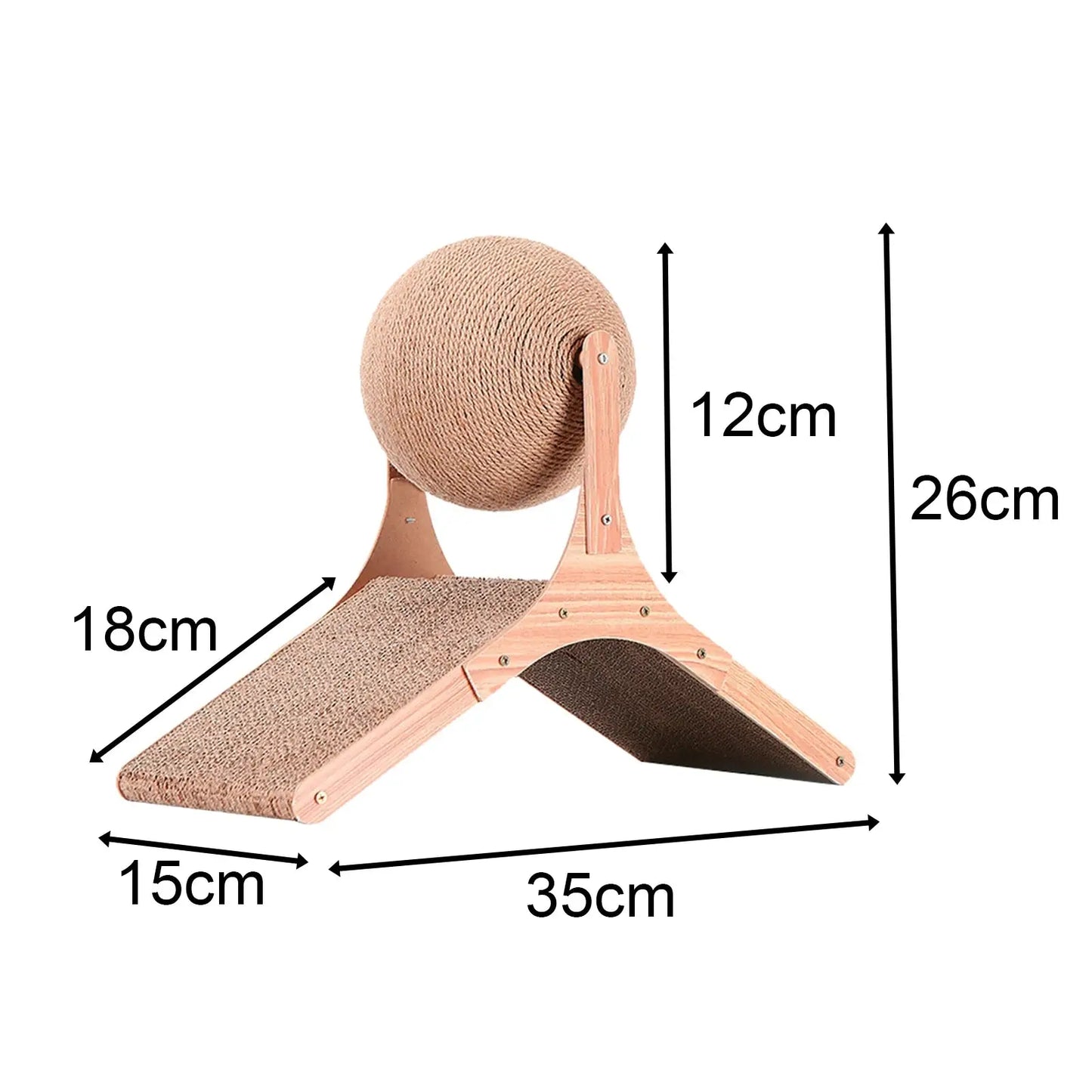 Interactive Resistant Sisal Scratching Post for Cats Protect