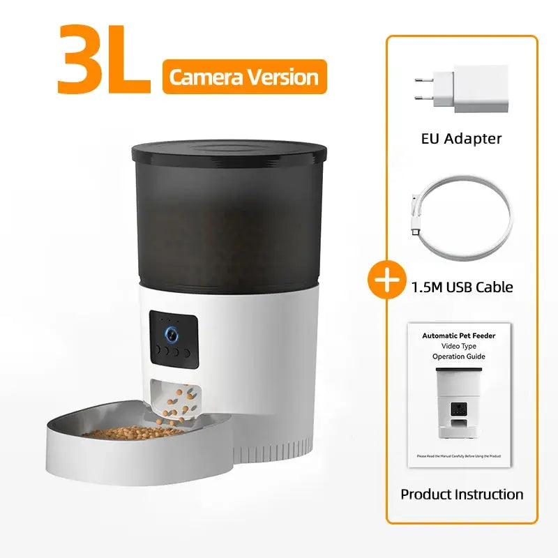 Automatic Slow Feeder Bowl for Cats Waiting Hungry 3L