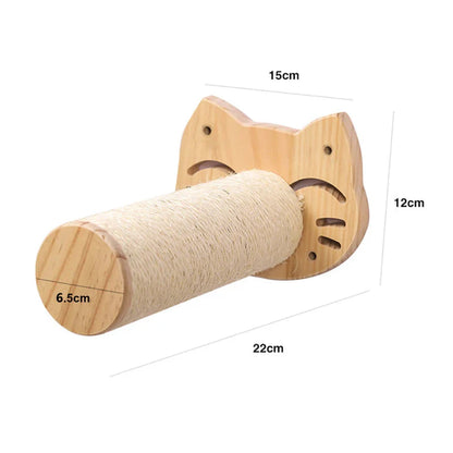 Wall Mounted Scratching Post for Cats Climbing Rewarding