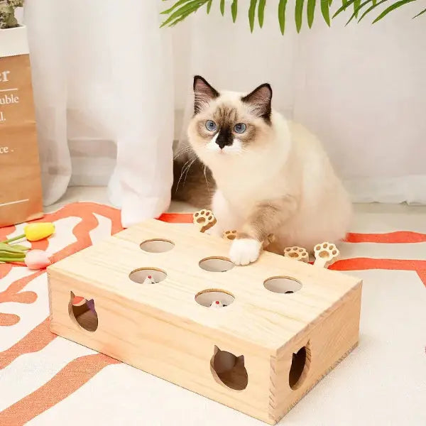 Interactive Durable Plush Toy for Cats Whack Mole