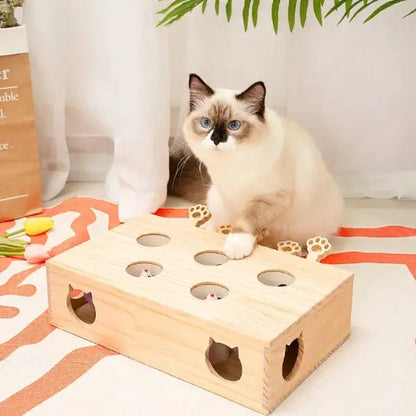 Interactive Durable Plush Toy for Cats Whack Mole