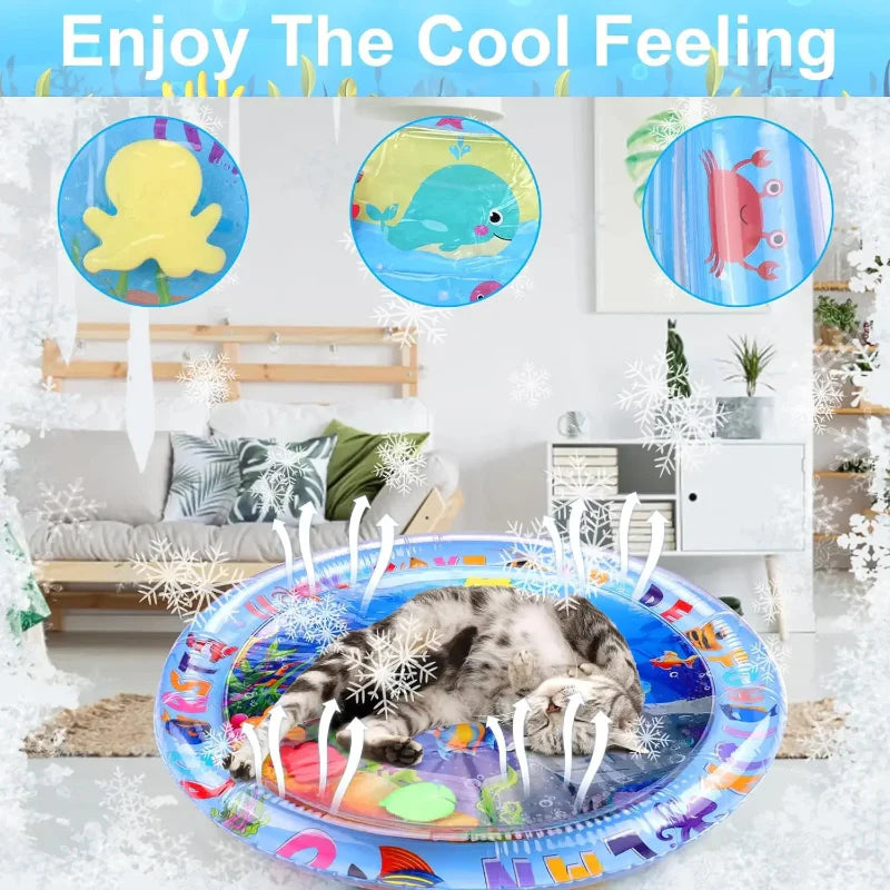 Inflatable Sensory Slow Feeder Bowl for Cats & Dogs