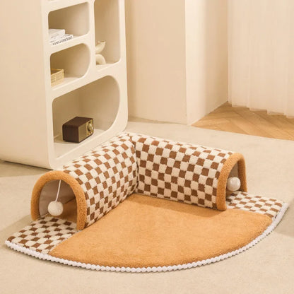 Cozy Memory Foam Bed for Cats Play Purr 2-IN-1