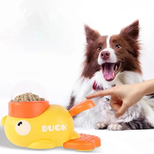 Interactive Slow Feeder Bowl for Cats Quack Tastic