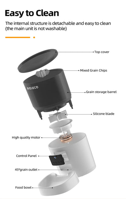 Automatic Slow Feeder Bowl for Cats Waiting Hungry 3L