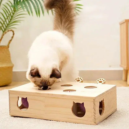 Interactive Durable Plush Toy for Cats Whack Mole