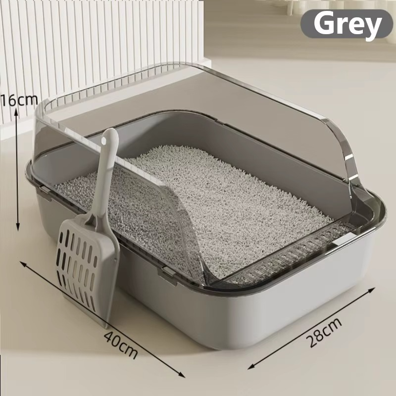 Splashproof Semi Stainless Steel Litter Scoop for Cats