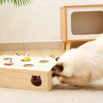 Interactive Durable Plush Toy for Cats Whack Mole