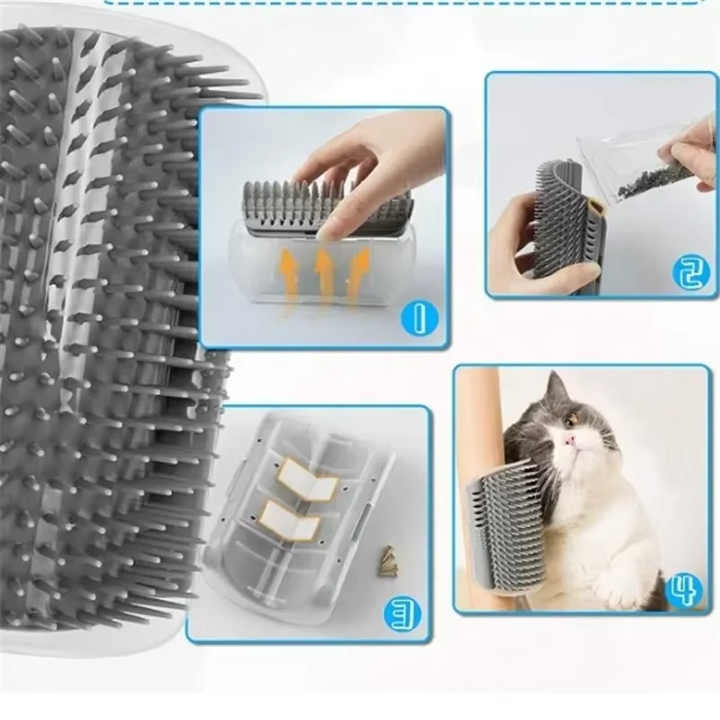 Self Cleaning Massager for Cats Groom Scratch Soothe