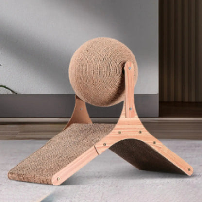 Interactive Resistant Sisal Scratching Post for Cats Protect