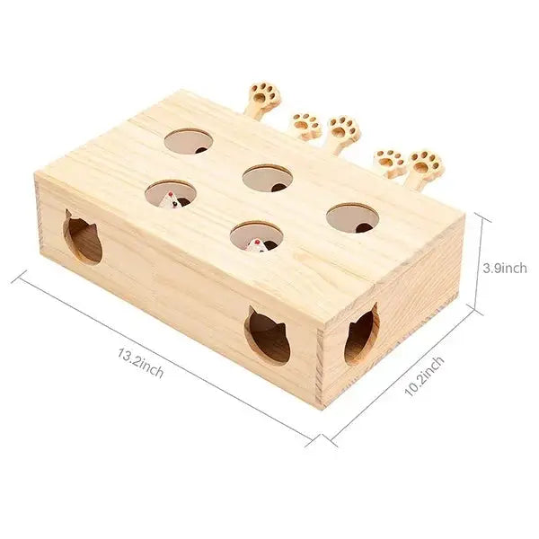 Interactive Durable Plush Toy for Cats Whack Mole