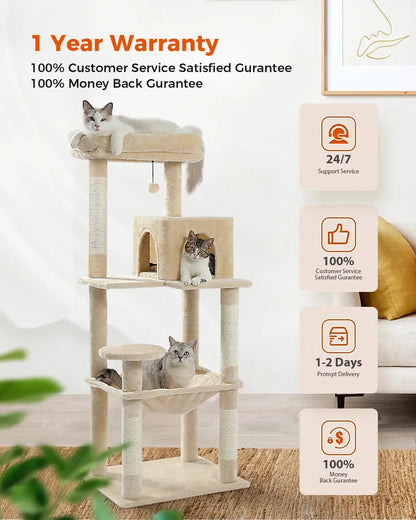 Spacious Multi Sisal Scratching Post for Cats Give