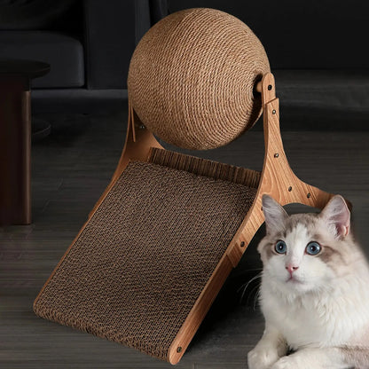 Interactive Resistant Sisal Scratching Post for Cats Protect