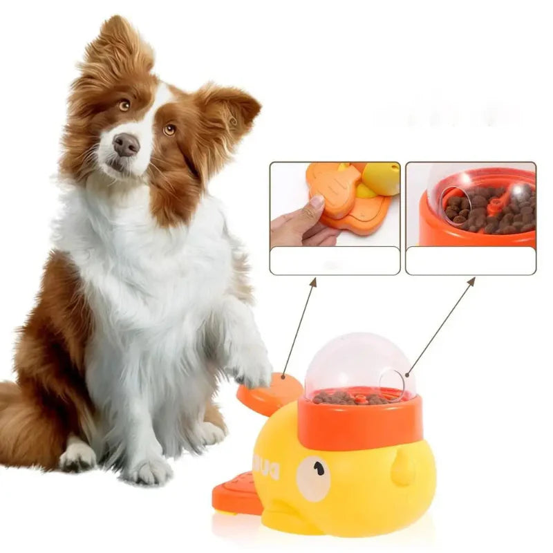 Interactive Slow Feeder Bowl for Cats Quack Tastic