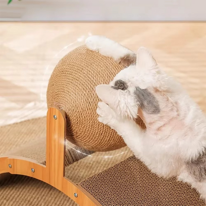 Interactive Resistant Sisal Scratching Post for Cats Protect