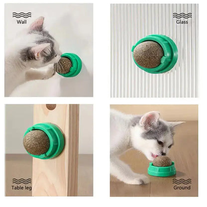 Wall Natural Scratching Post for Cats Catnip Ball