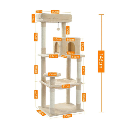 Spacious Multi Sisal Scratching Post for Cats Give