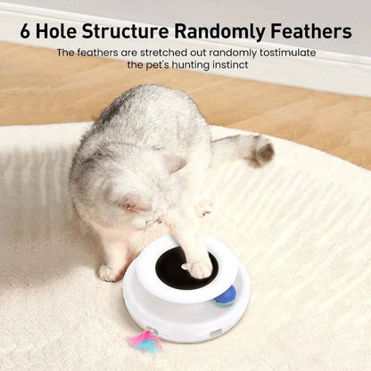 Smart Interactive Wand Teaser for Cats Nearly Domestic 2-IN-1