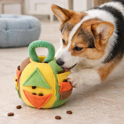 Interactive Fleece Puzzle Feeder Toy for Dogs Instinctive