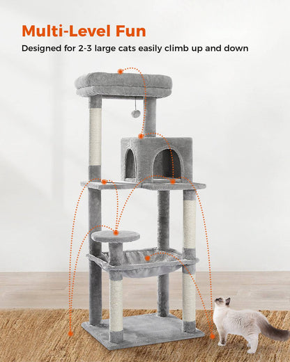 Spacious Multi Sisal Scratching Post for Cats Give