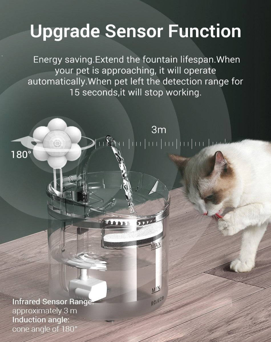 Automatic Water Fountain for Cats Dehydrated Smart Promotes 2L