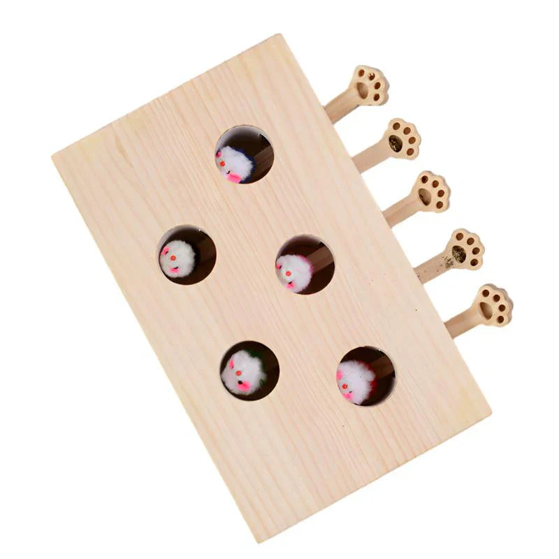 Interactive Durable Plush Toy for Cats Whack Mole