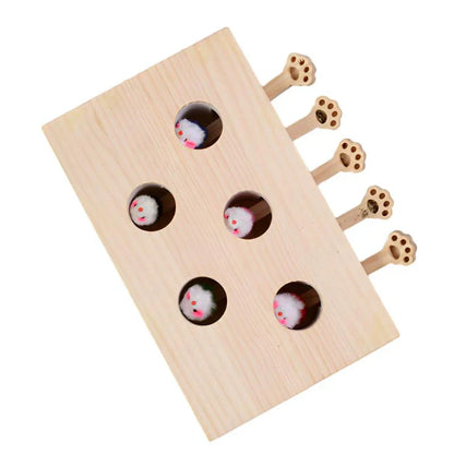 Interactive Durable Plush Toy for Cats Whack Mole