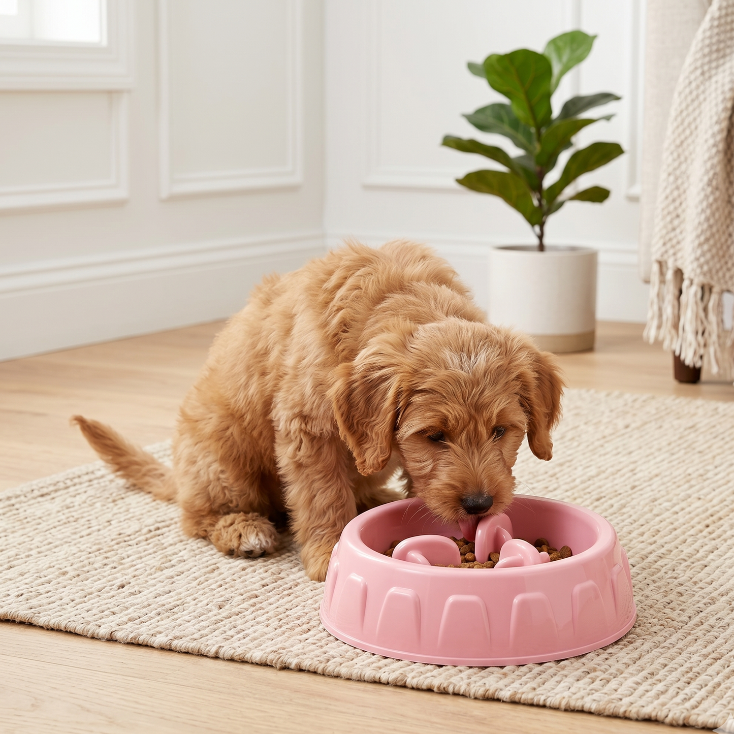 Slow Feeder Bowl for Cats & Dogs Help