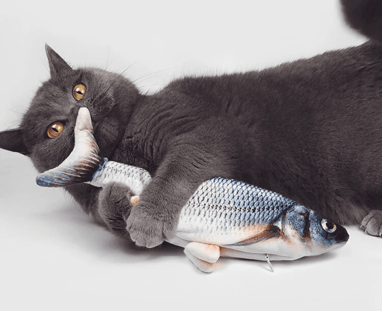 Electric Interactive Cotton Toy for Cats Fish Lifelike