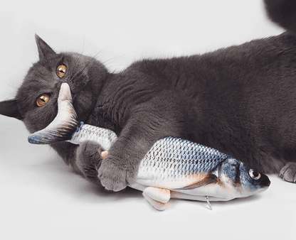 Electric Interactive Cotton Toy for Cats Fish Lifelike