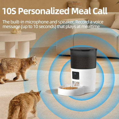 Automatic Slow Feeder Bowl for Cats Waiting Hungry 3L