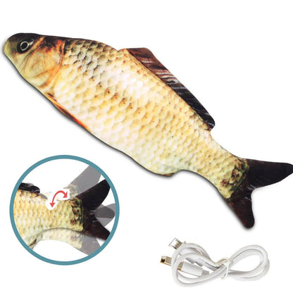 Electric Interactive Cotton Toy for Cats Fish Lifelike