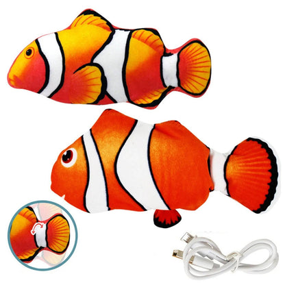 Electric Interactive Cotton Toy for Cats Fish Lifelike