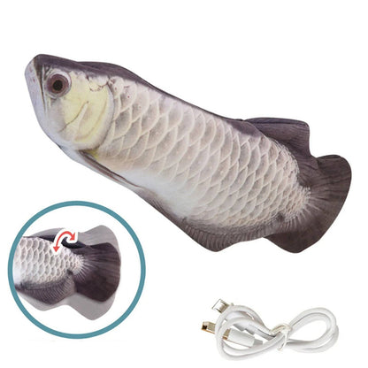 Electric Interactive Cotton Toy for Cats Fish Lifelike
