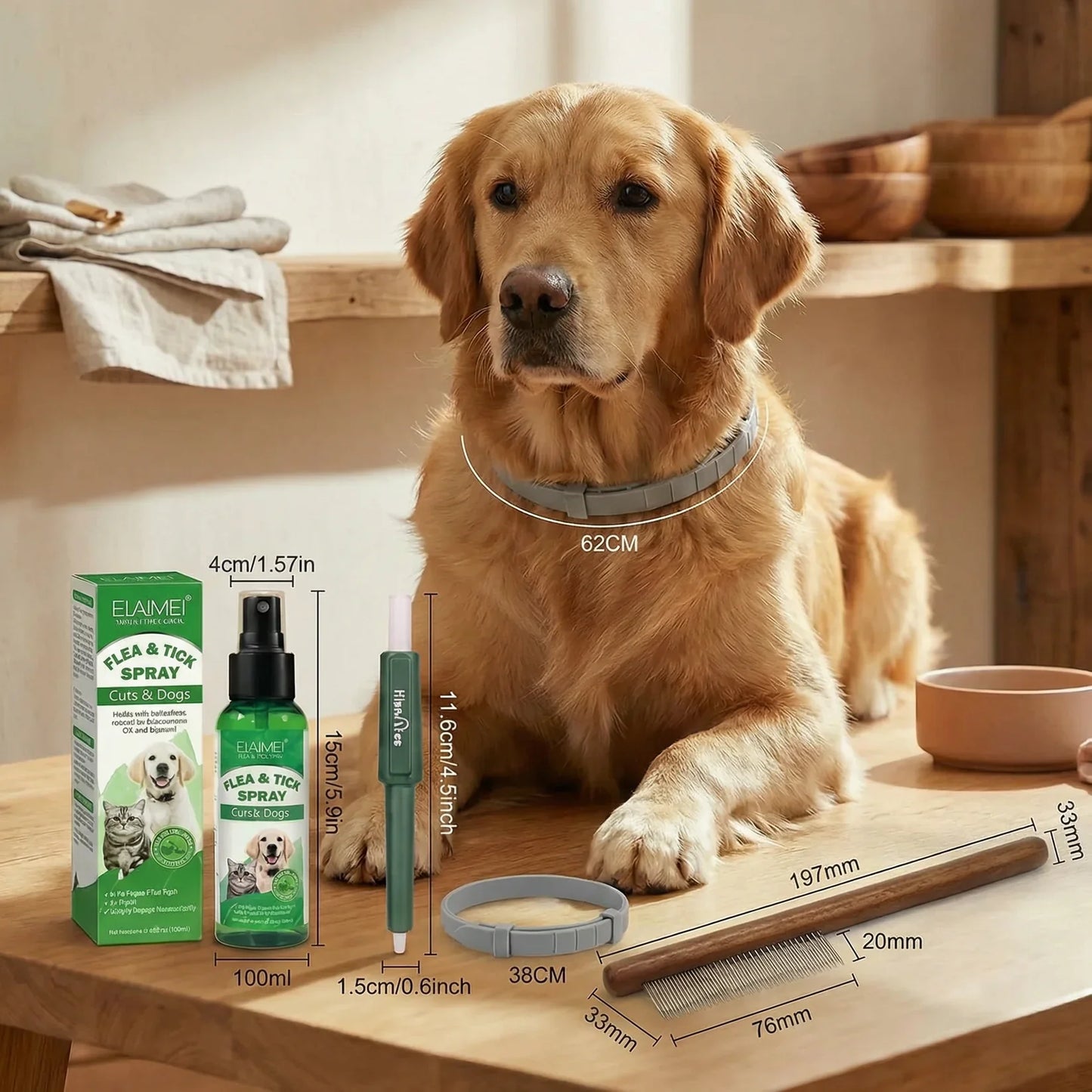 Collar for Dogs Protect Naturally Without Worry Premium