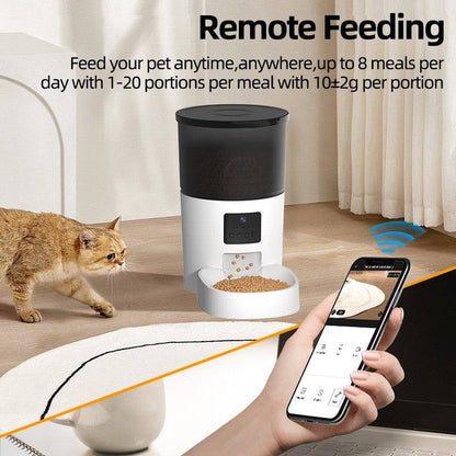 Automatic Slow Feeder Bowl for Cats Waiting Hungry 3L
